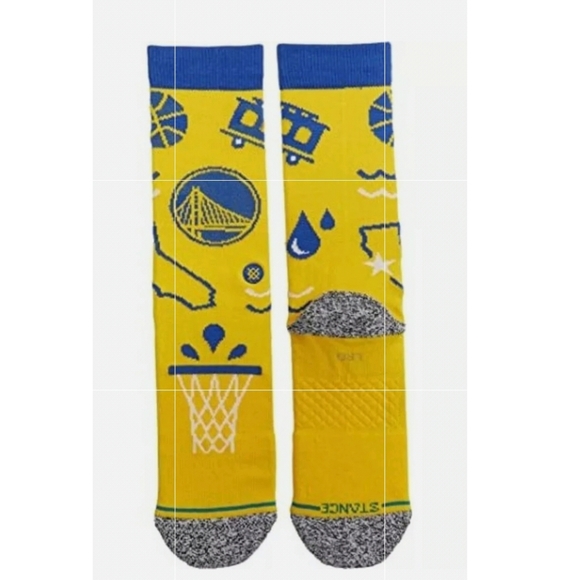 Golden State Warriors Stance Socks lot of 2 - Picture 3 of 12
